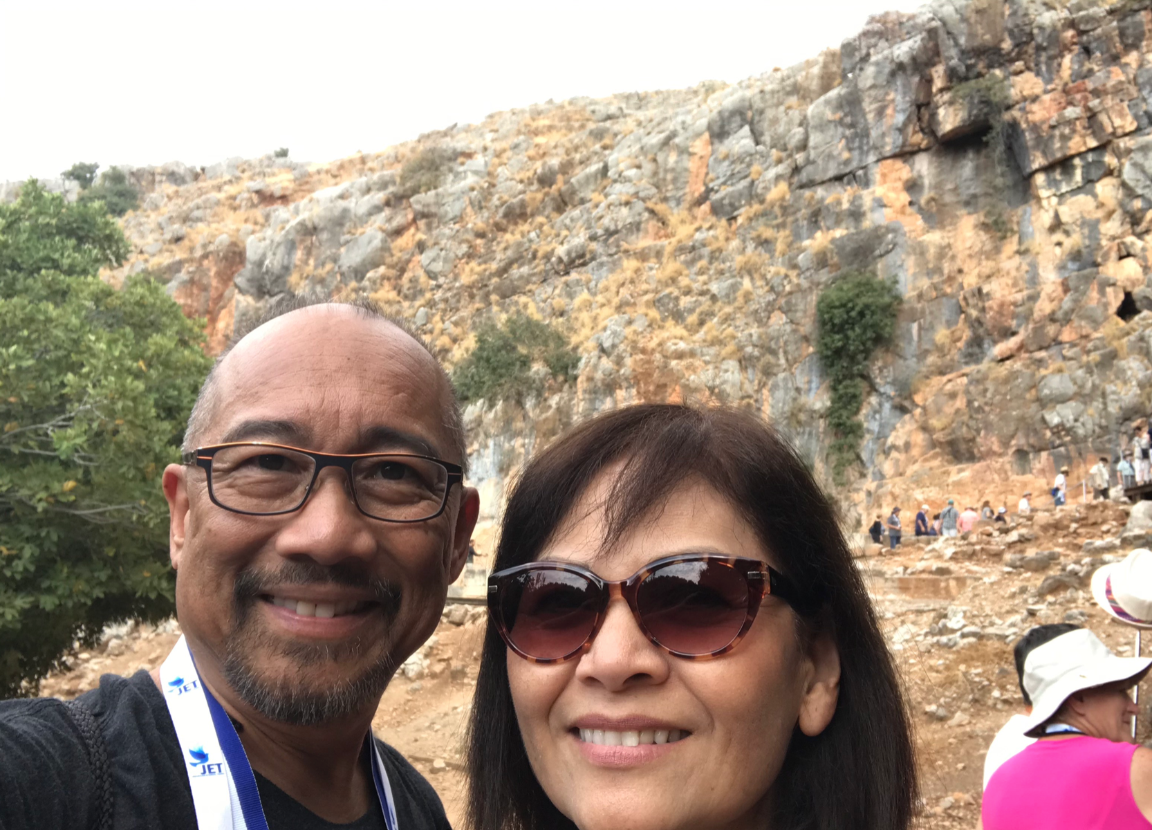 Mike & Mona at Caesarea Philippi